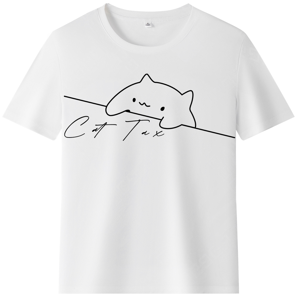T-shirt Texte 'Cat Tax' Ver.2