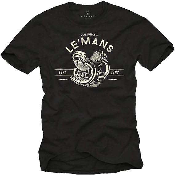 T-shirt Vintage 'Le Mans' Moto Cadeau Papa 