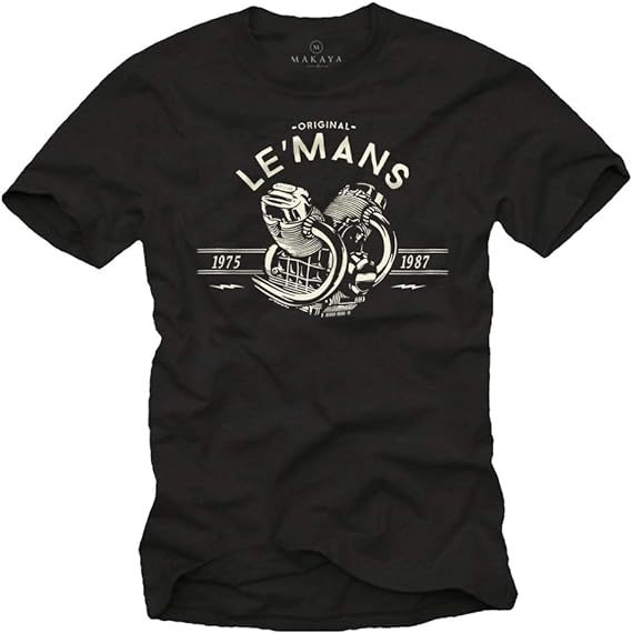 T-shirt Vintage 'Le Mans' Moto Cadeau Papa 