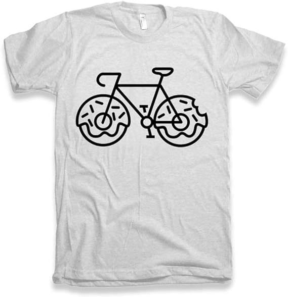 T-shirt Adulte Bicycle Donuts Graphique Éco-Responsable Vintage Cadeau Nouveauté Costume