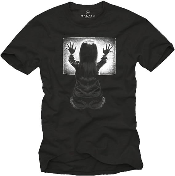 T-shirt Homme Terrifiant Noir Poltergeist Costume