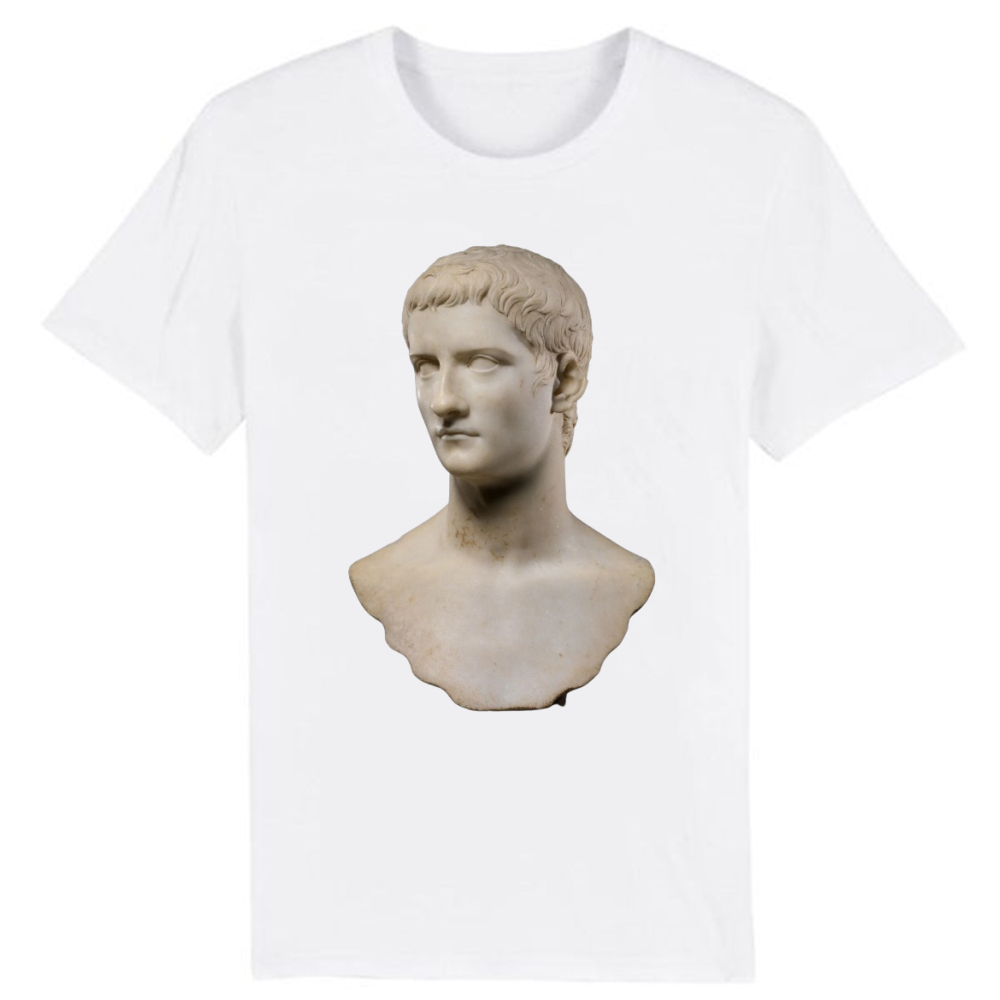 T-shirt Adulte Sculpture 'Caligula - Gaius Empereur romain Rome antique Italie Histoire' Costume