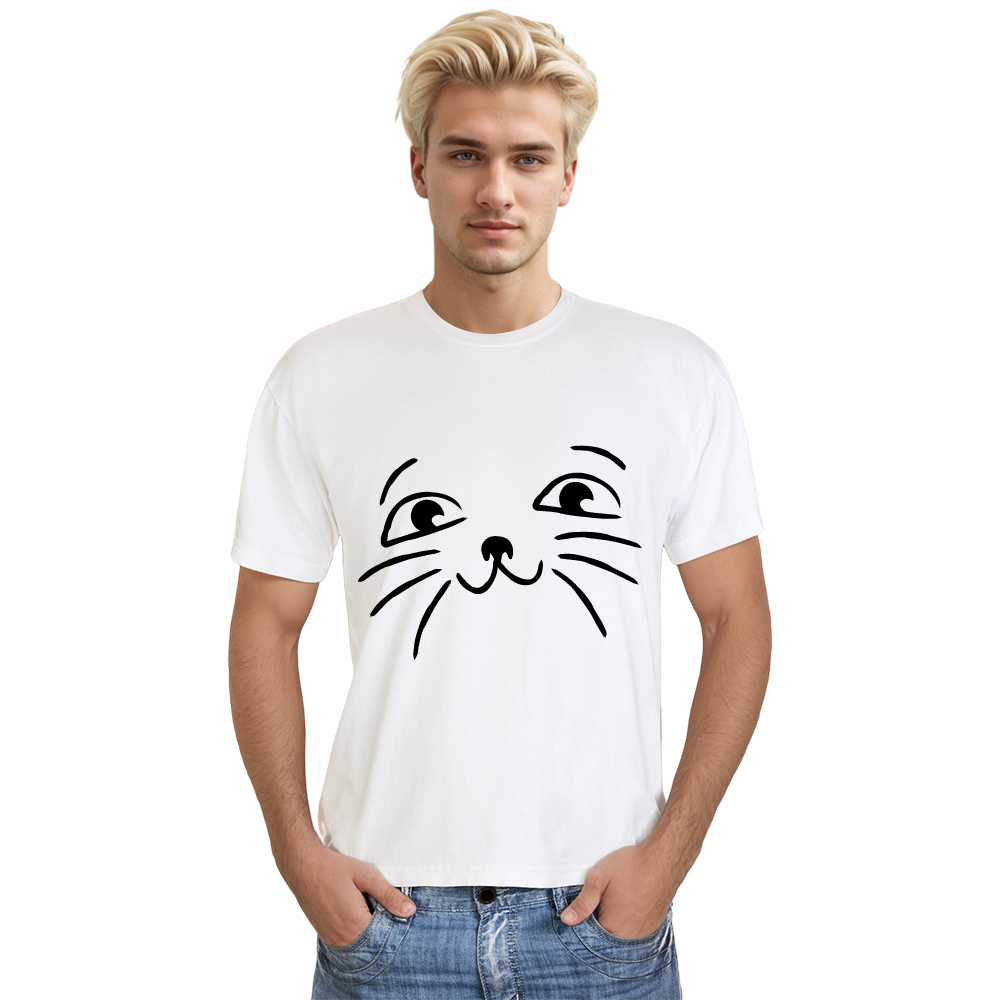 T-shirt Adulte Chaton Simple Line Costume