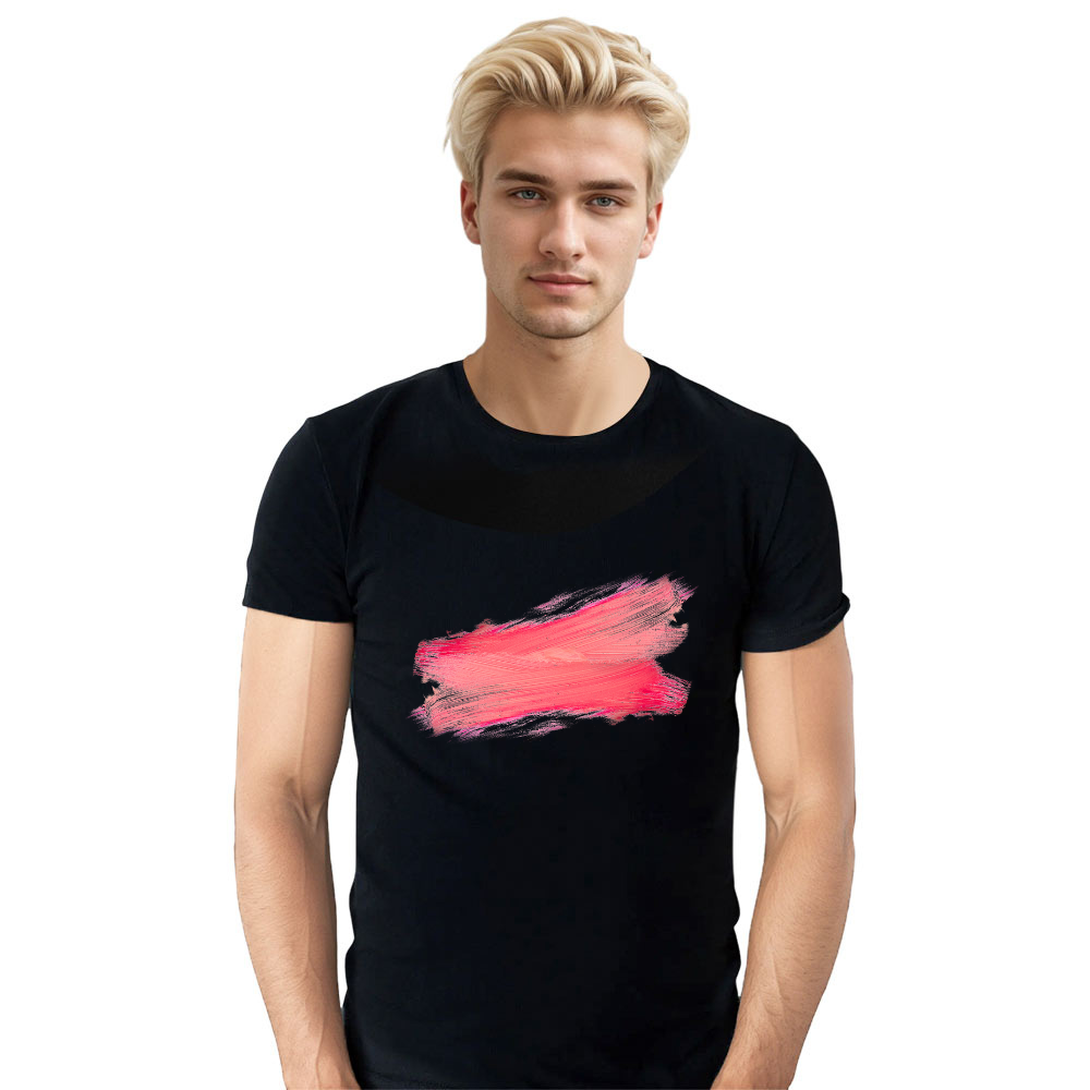 T-shirt Adulte Couleurs de Peinture à l'Huile Rose Costume