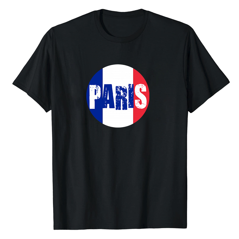 Couleurs Bleu, Blanc et Rouge Paris T-shirt