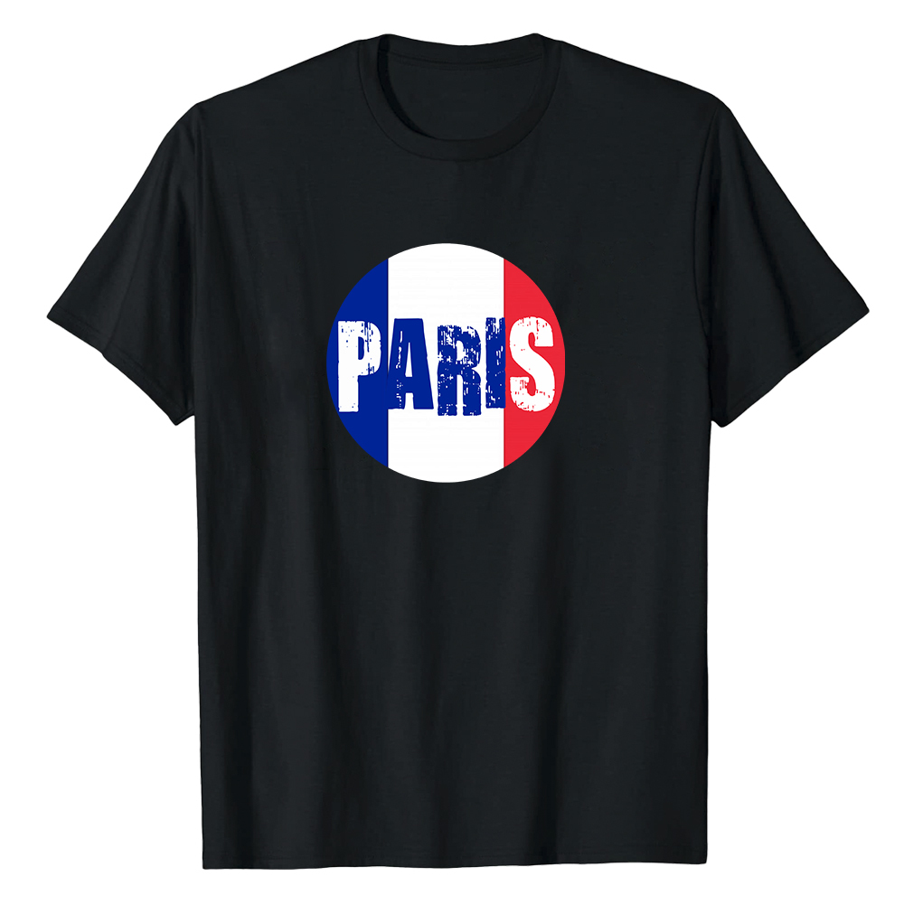 Couleurs Bleu, Blanc et Rouge Paris T-shirt