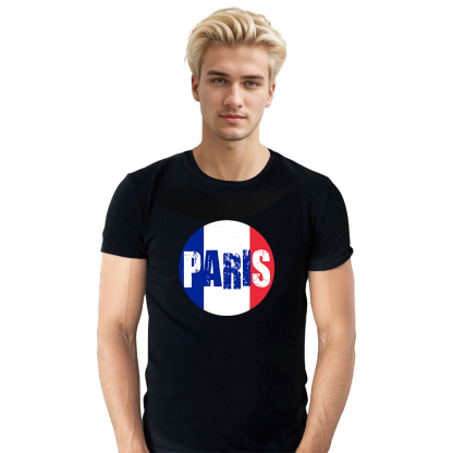 Couleurs Bleu, Blanc et Rouge Paris T-shirt