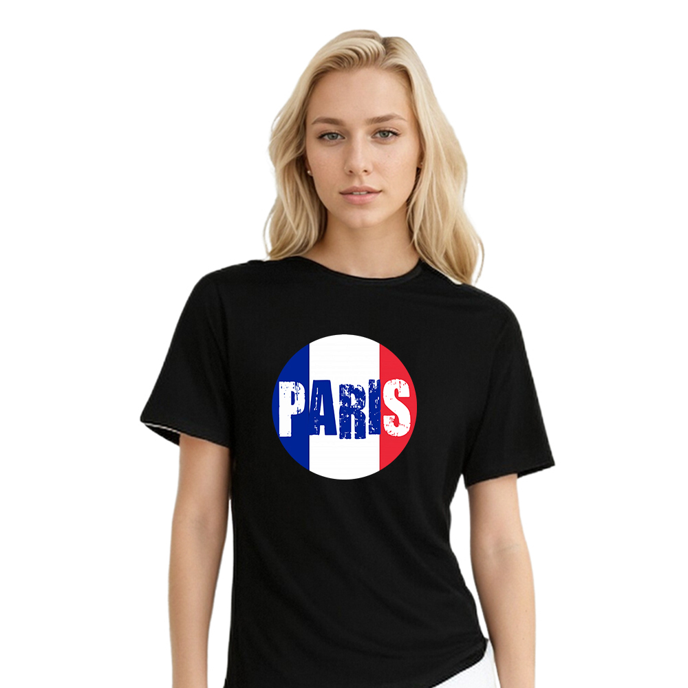 Couleurs Bleu, Blanc et Rouge Paris T-shirt