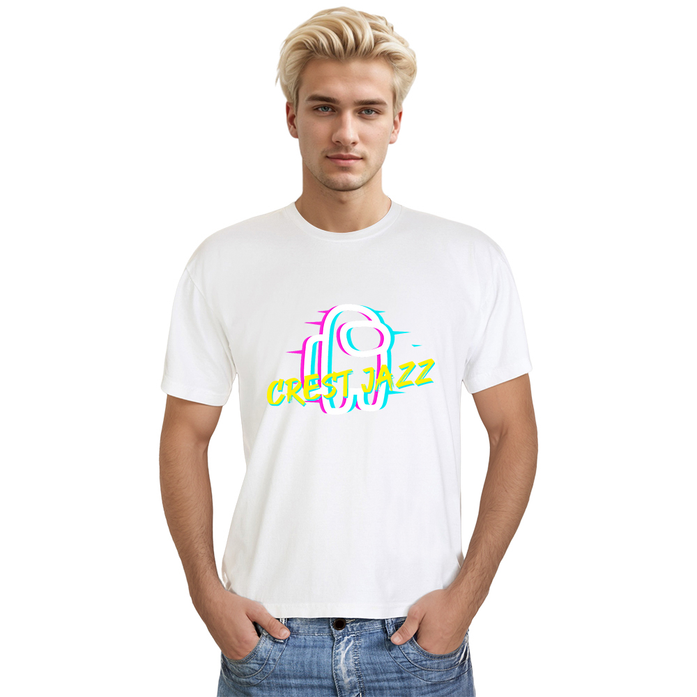 T-shirt Blanc et Noir 'Crest Jazz' Costume Ver.E