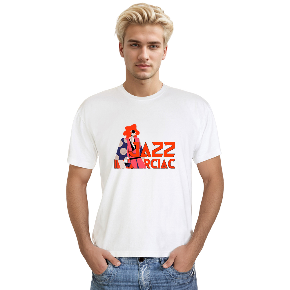T-shirt Blanc et Noir 'Jazz in Marciac' Costume Ver.6