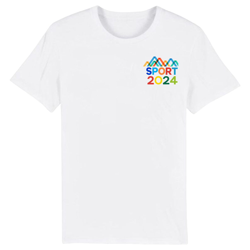 T-shirt Blanc et Noir 'Sport 2024' Ver.5