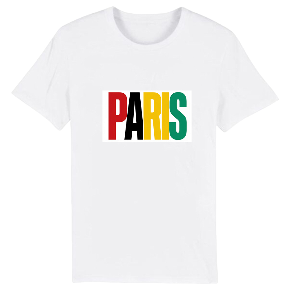 T-shirt Blanc et Noir 'Paris' Ver.F