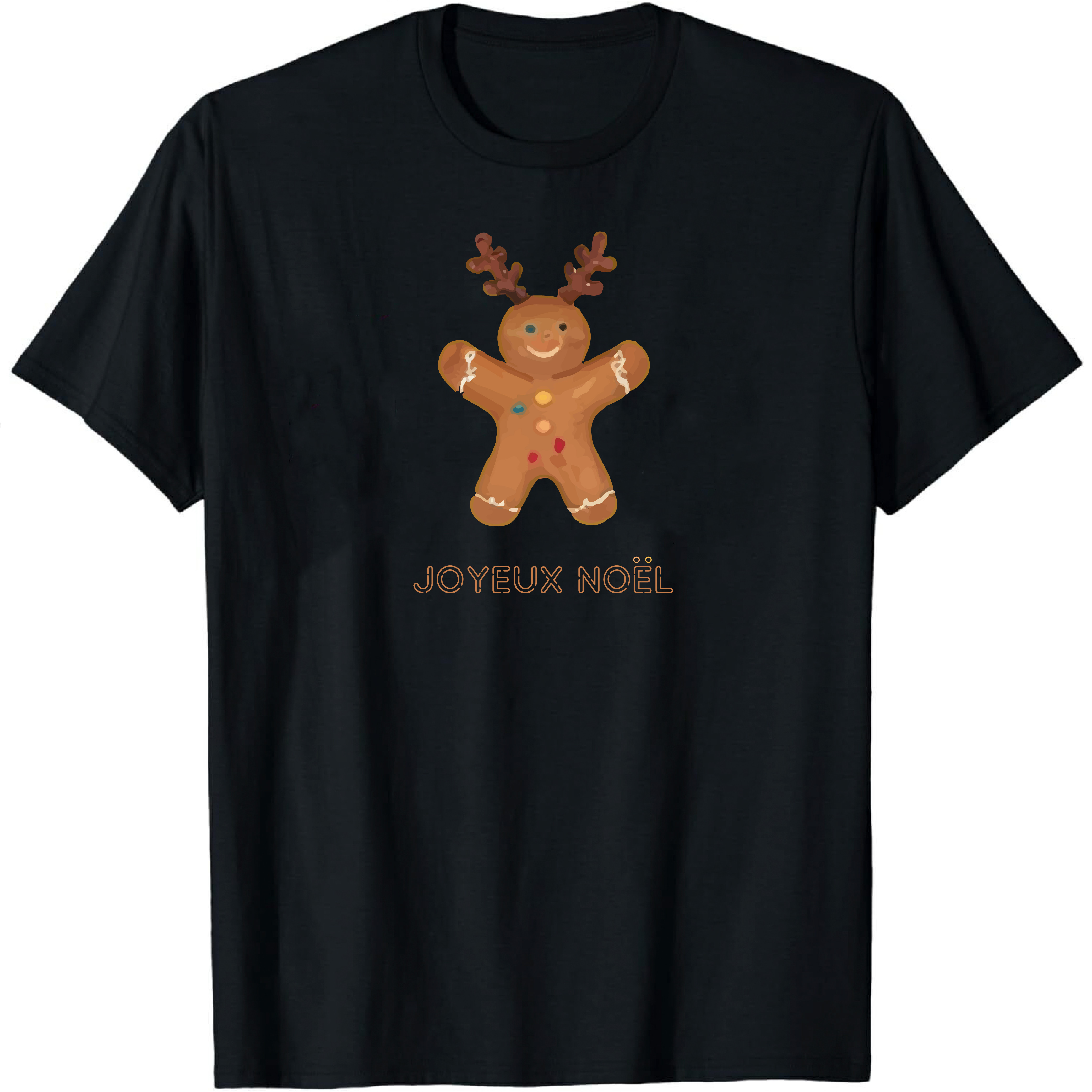 T-shirt Bonhomme de Pain d'Epices Pour Noël
