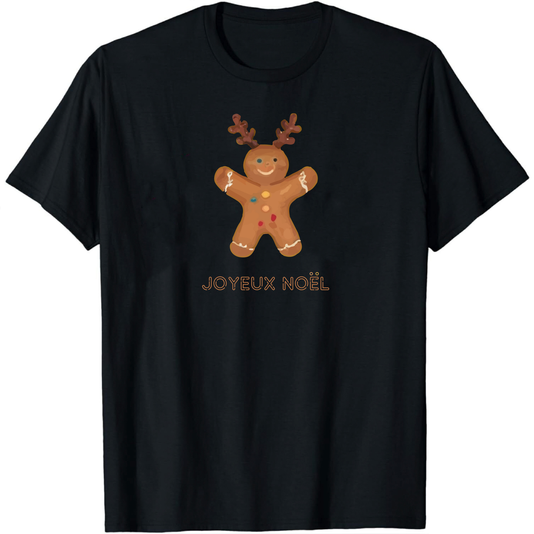 T-shirt Bonhomme de Pain d'Epices Pour Noël