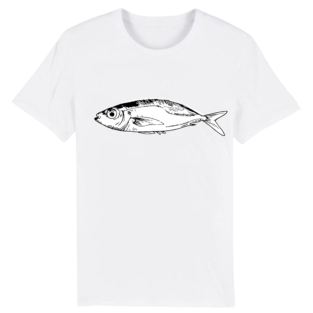 T-shirt Blanc et Noir Le Poisson