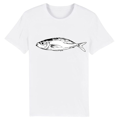 T-shirt Blanc et Noir Le Poisson