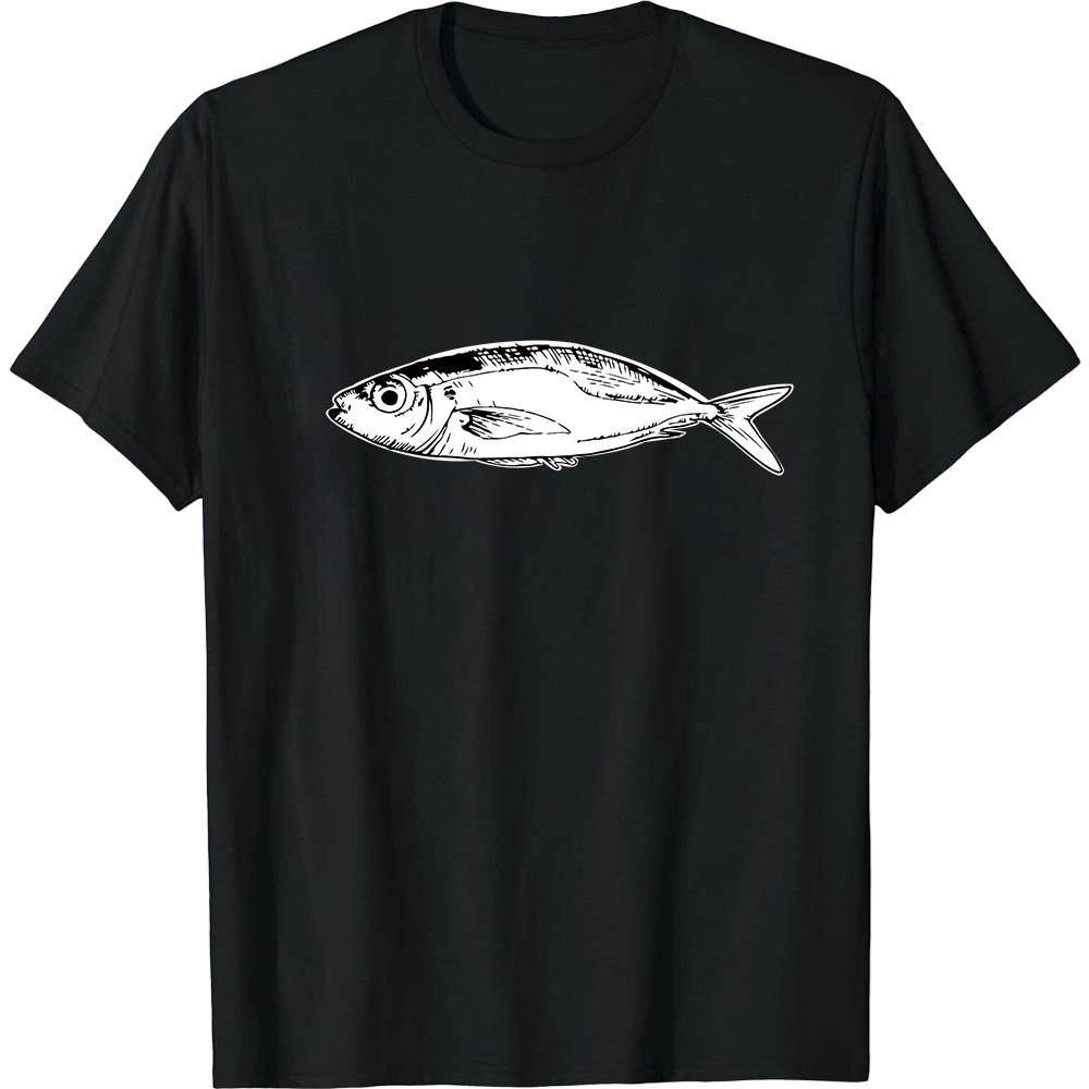 T-shirt Blanc et Noir Le Poisson