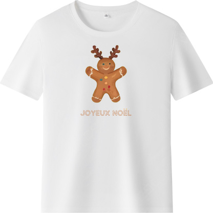 T-shirt Bonhomme de Pain d'Epices Pour Noël