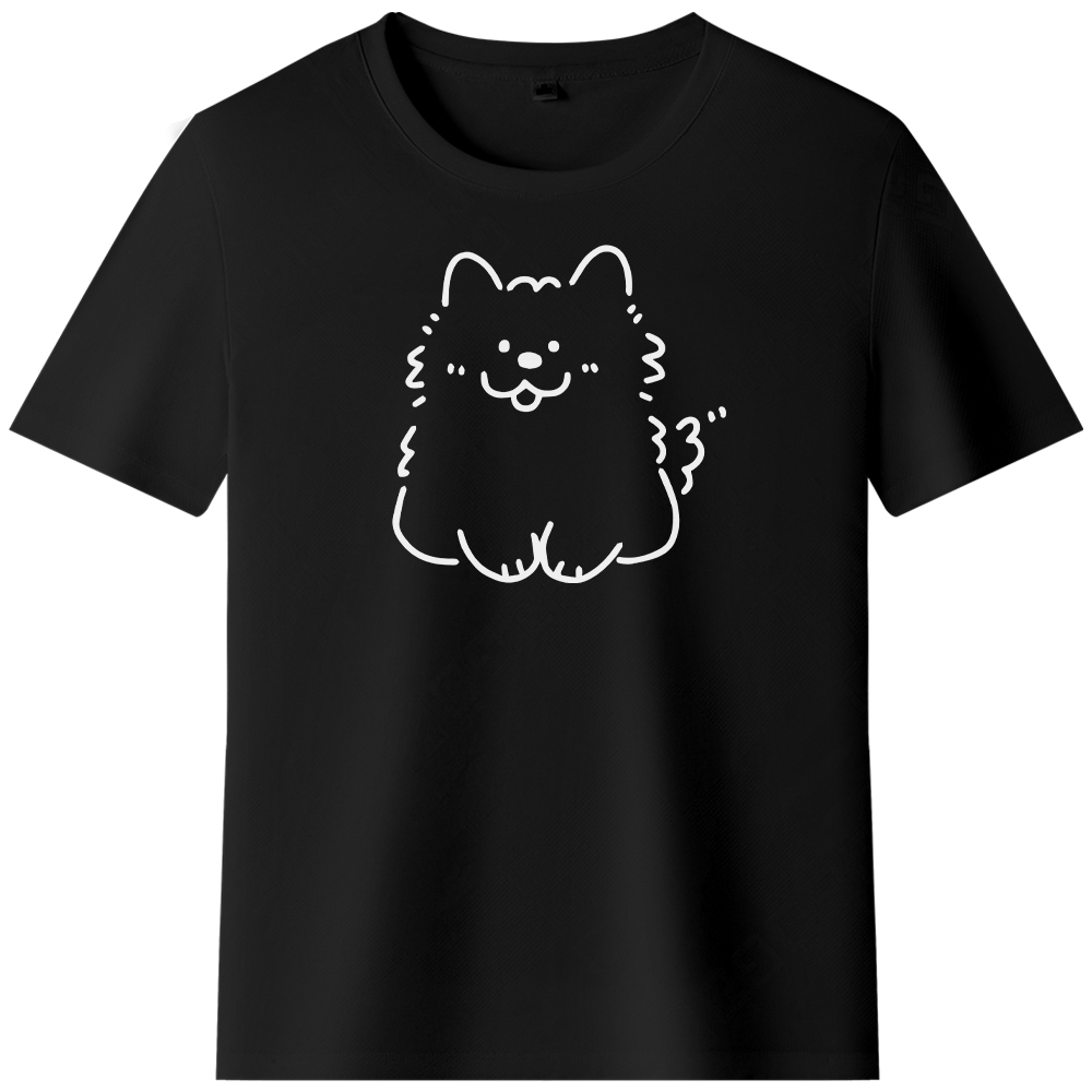 T-shirt Lignes Simples - Chaton