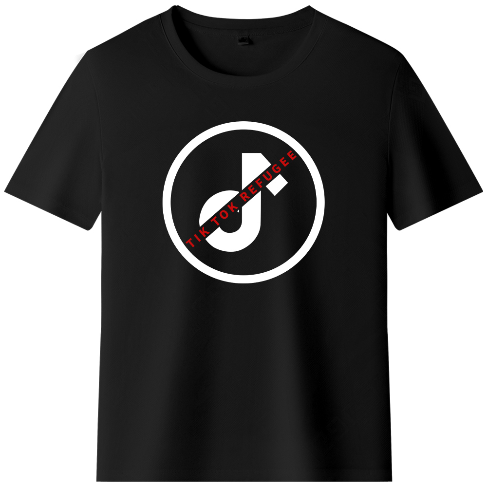 T-shirt Texte 'Tik Tok Refugee' Ver.3