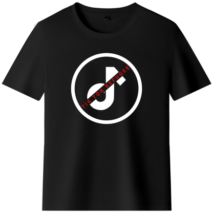 T-shirt Texte 'Tik Tok Refugee' Ver.3