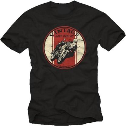 T-shirt Homme 'Vintage' Cadeau Original Cafe Racer Costume