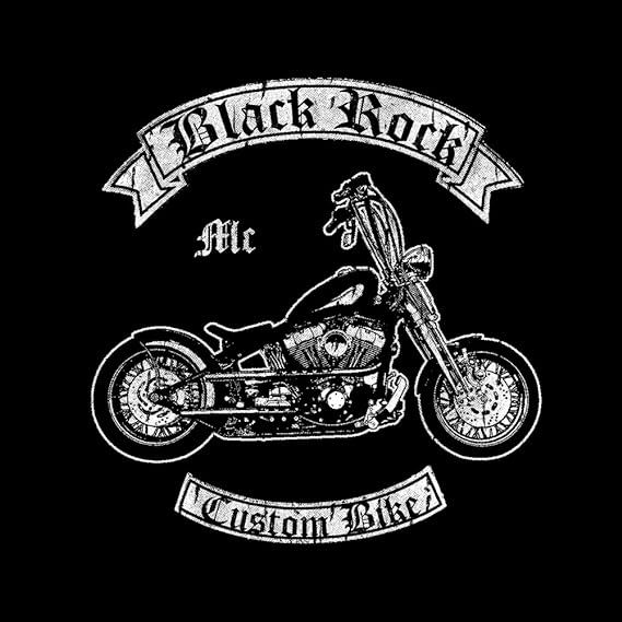 T-shirt Adulte Noir 'Black Rock' Moto Costume