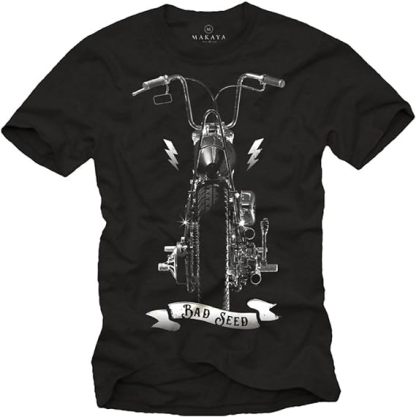 T-shirt Moto Vintage Bad Seed Custom Bike Cadeau Motard Original
