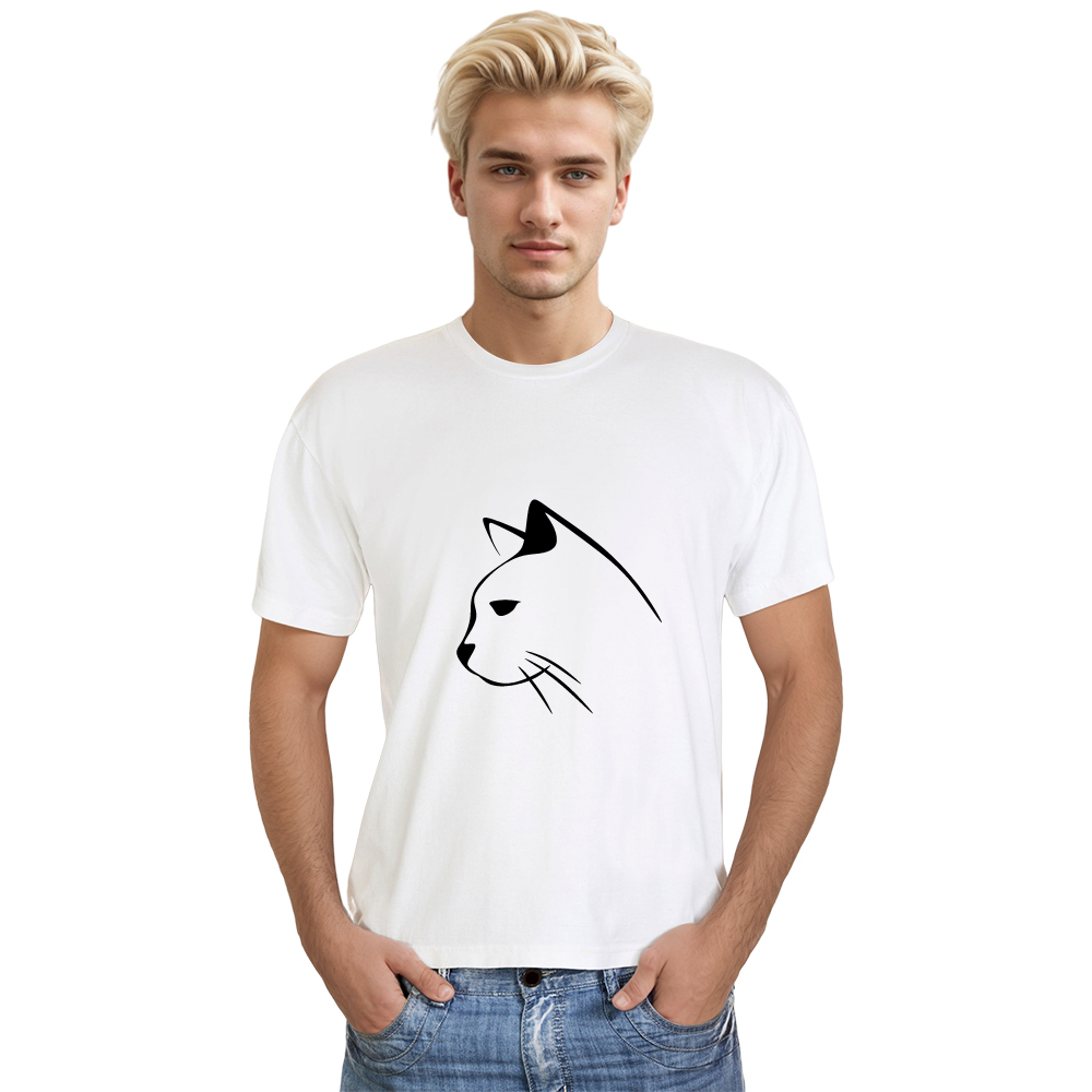 T-shirt Adulte Chaton Simple Line Costume Ver.2