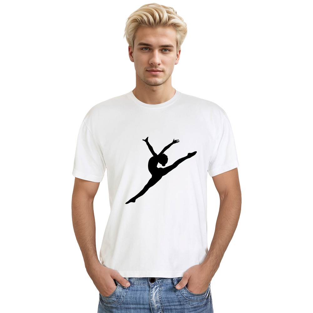 T-shirt Adulte Lignes de Ballet Simples Costume