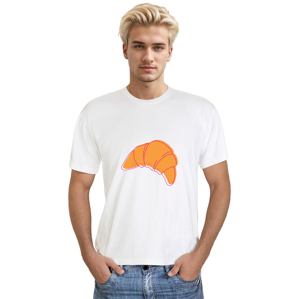 T-shirt Adulte Pain Croissant Costume