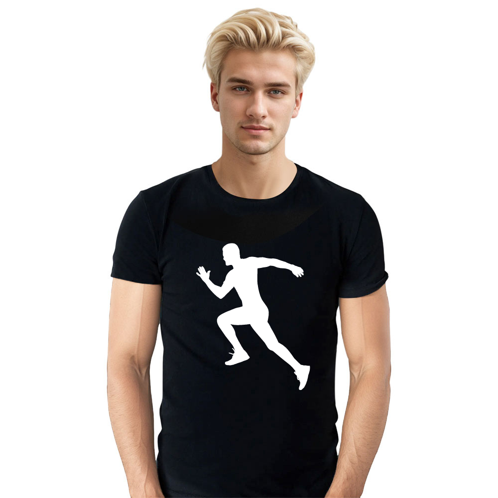 T-shirt Adulte Lignes de Coureur Simples Costume