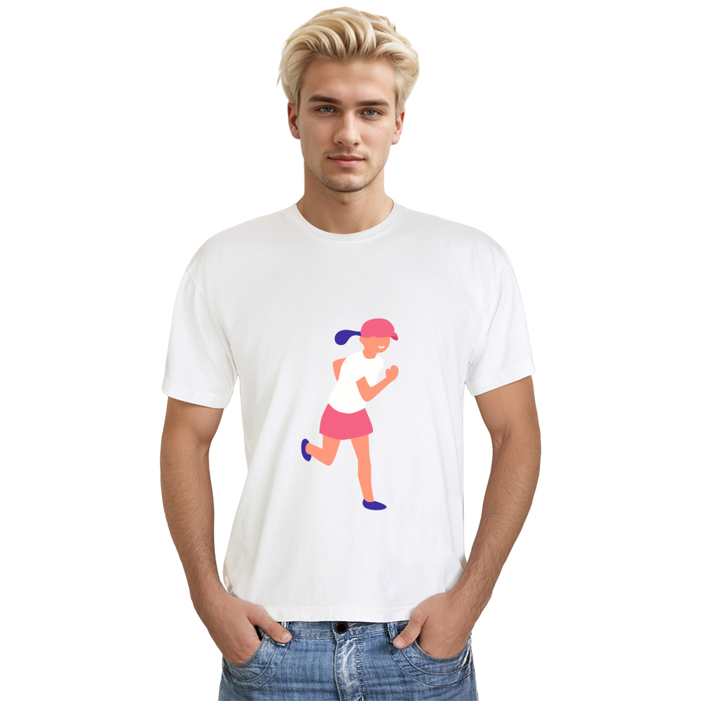 T-shirt Adulte Lignes de Coureuse Simples Costume
