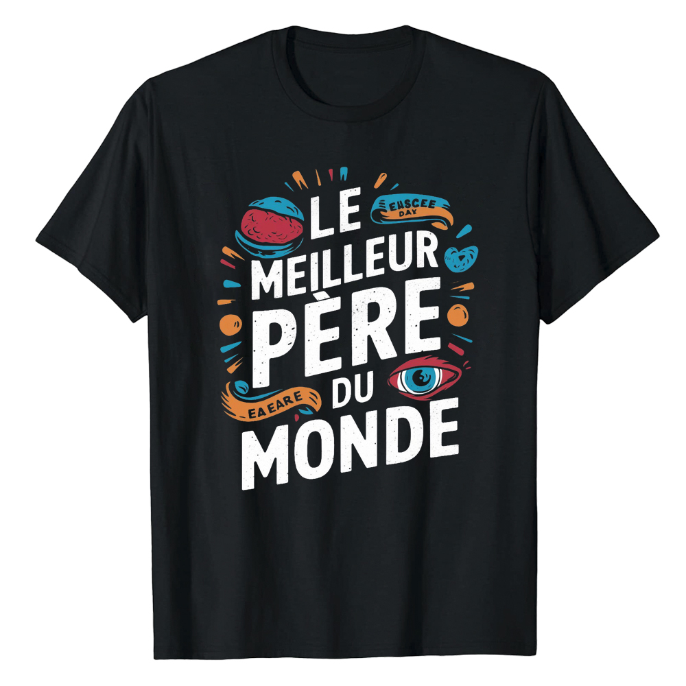 T-shirt 'Le Meilleur Père du Monde' Costume