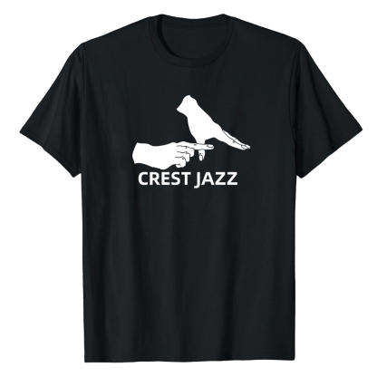 T-shirt Blanc et Noir 'Crest Jazz' Costume