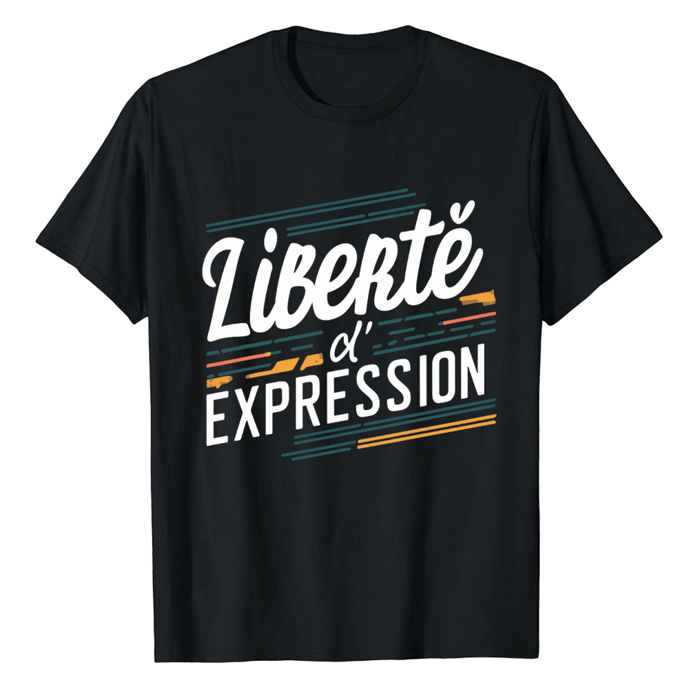 T-shirt Texte 'Liberté d'Expression' Costume