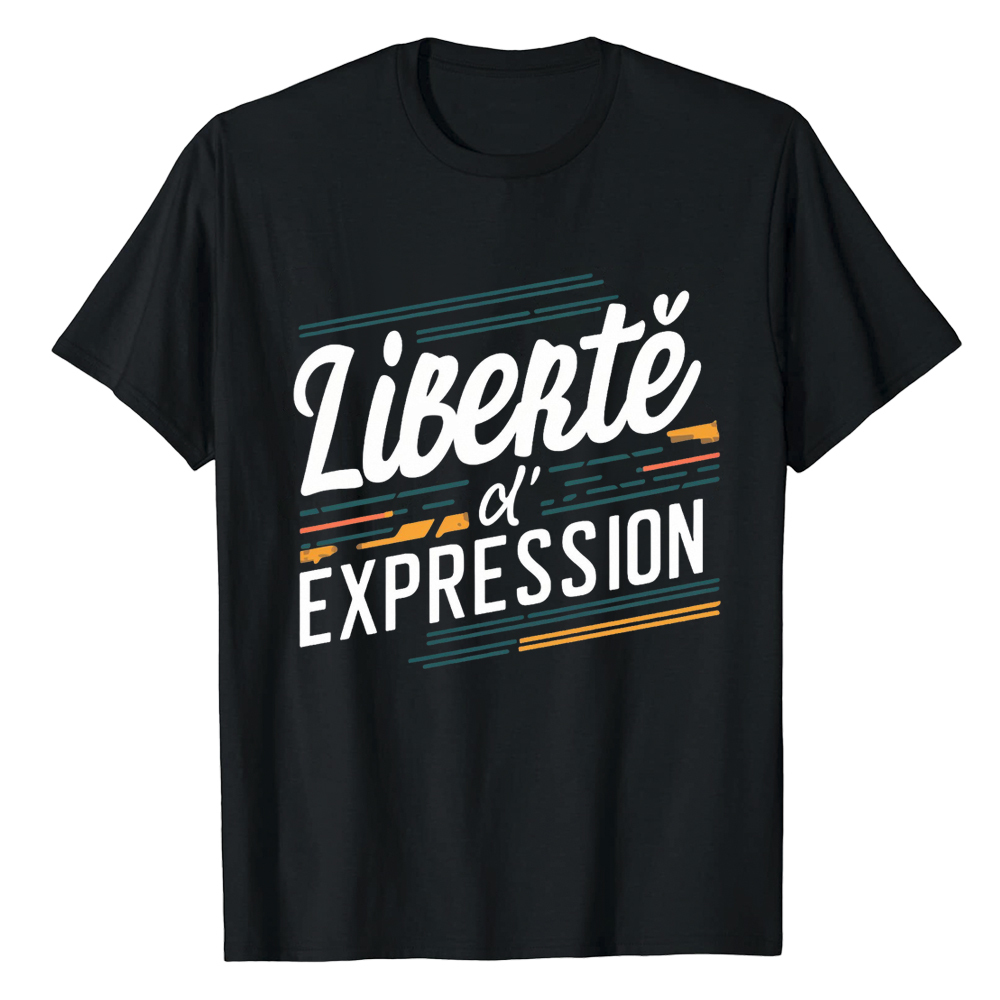 T-shirt Texte 'Liberté d'Expression' Costume