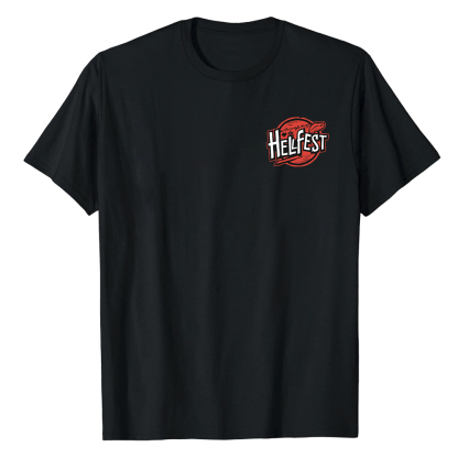 T-shirt Texte Uniquement 'Hellfest' Costume Ver.D