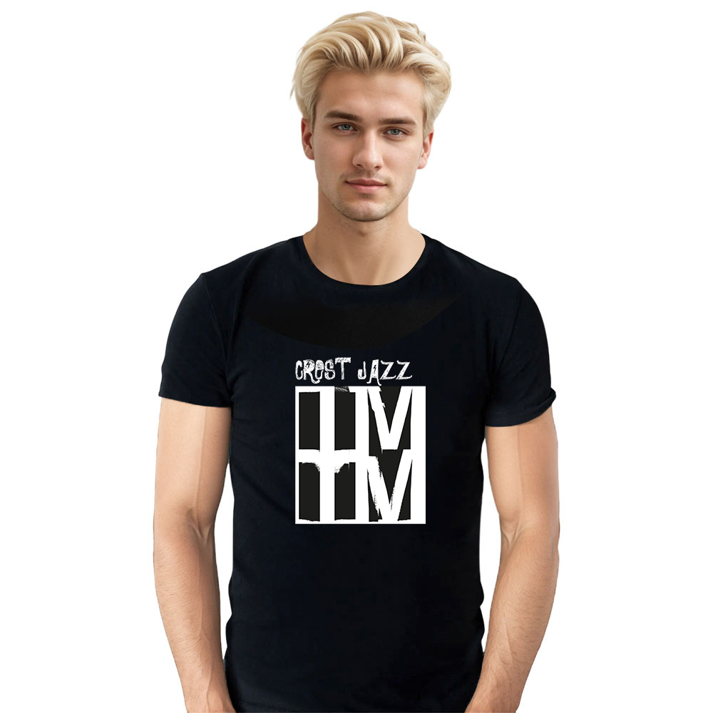T-shirt Blanc et Noir 'Crest Jazz' Costume Ver.C