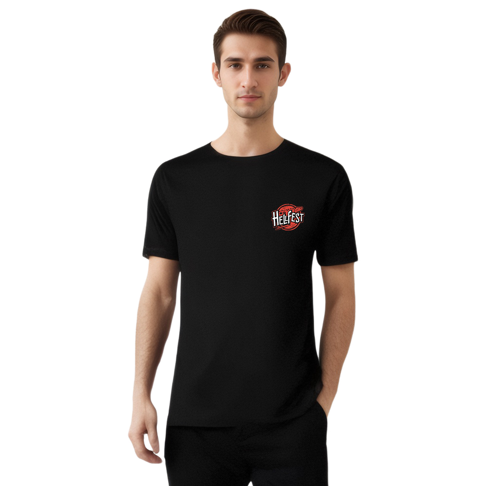 T-shirt Texte Uniquement 'Hellfest' Costume Ver.D