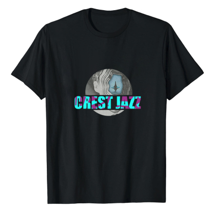T-shirt Blanc et Noir 'Crest Jazz' Costume Ver.D