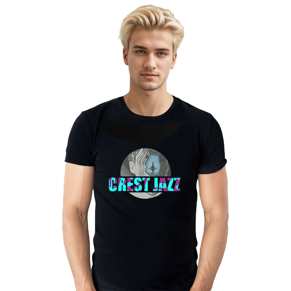 T-shirt Blanc et Noir 'Crest Jazz' Costume Ver.D
