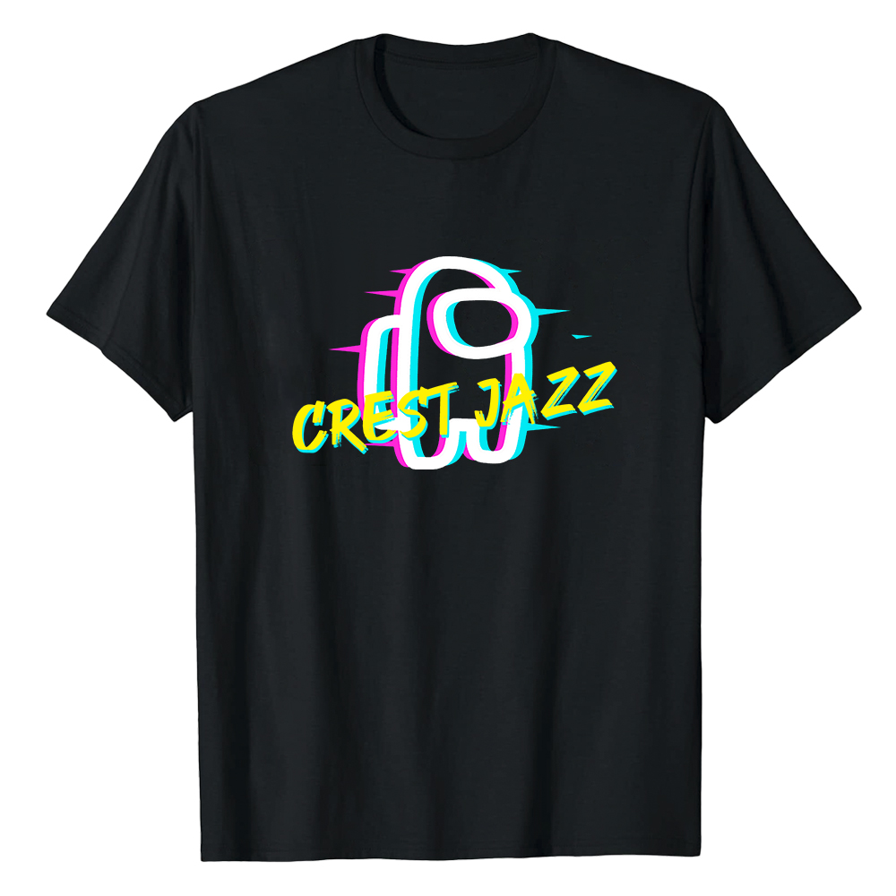 T-shirt Blanc et Noir 'Crest Jazz' Costume Ver.E