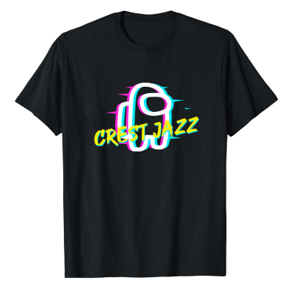 T-shirt Blanc et Noir 'Crest Jazz' Costume Ver.E