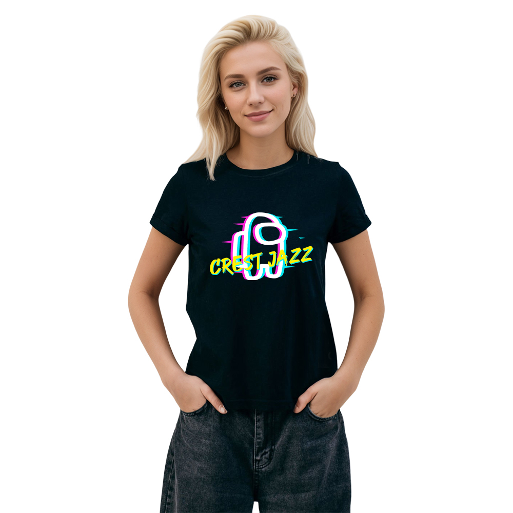 T-shirt Blanc et Noir 'Crest Jazz' Costume Ver.E
