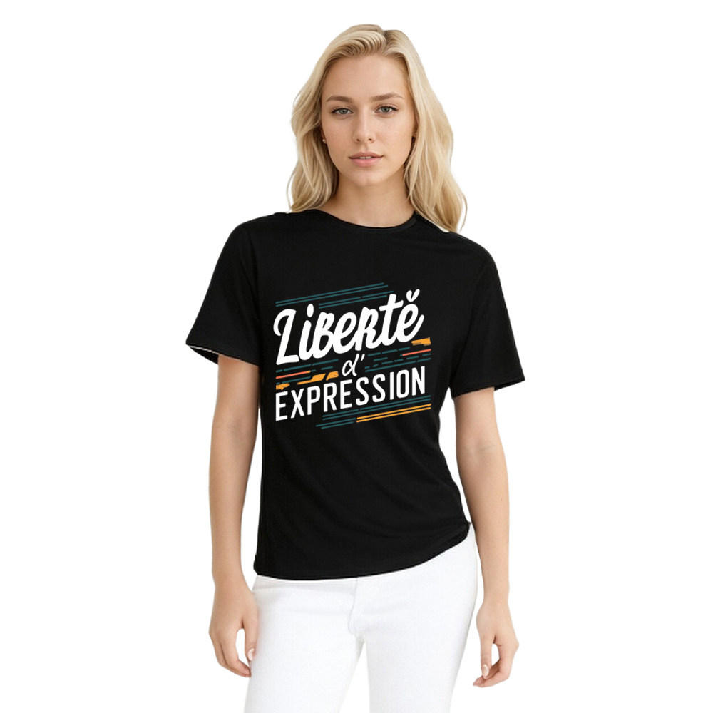 T-shirt Texte 'Liberté d'Expression' Costume