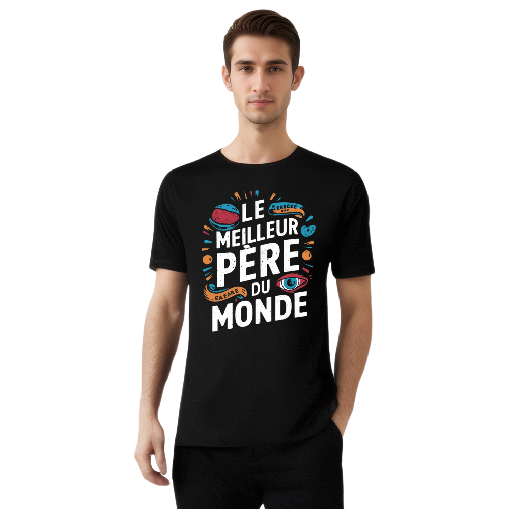 T-shirt 'Le Meilleur Père du Monde' Costume