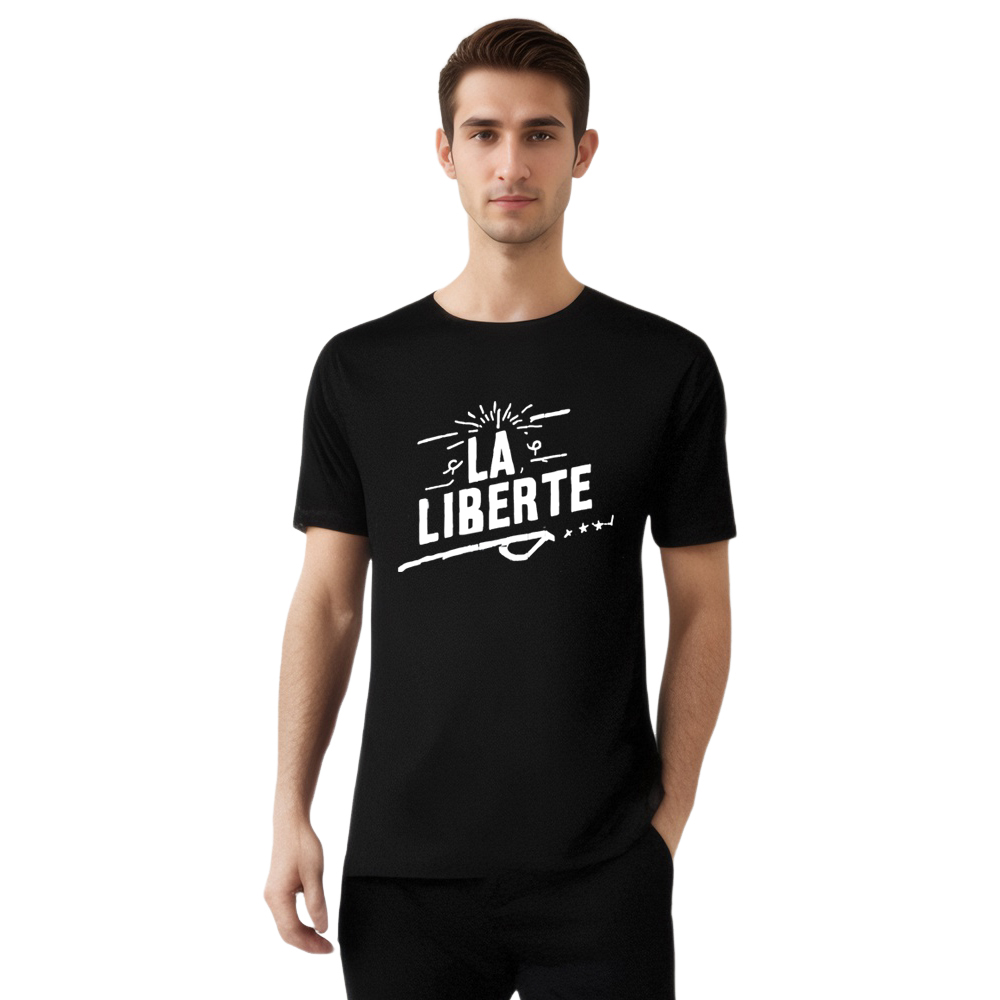 T-shirt Texte 'La Liberté' Costume