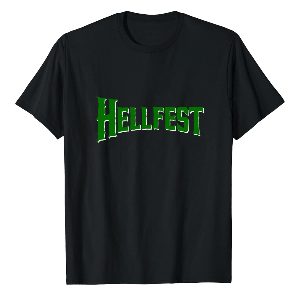 T-shirt Texte Uniquement 'Hellfest' Costume Ver.B