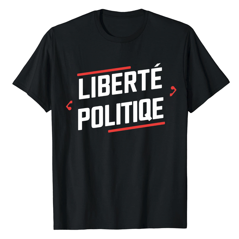 T-shirt Texte 'Liberté Politique' Costume Ver.2